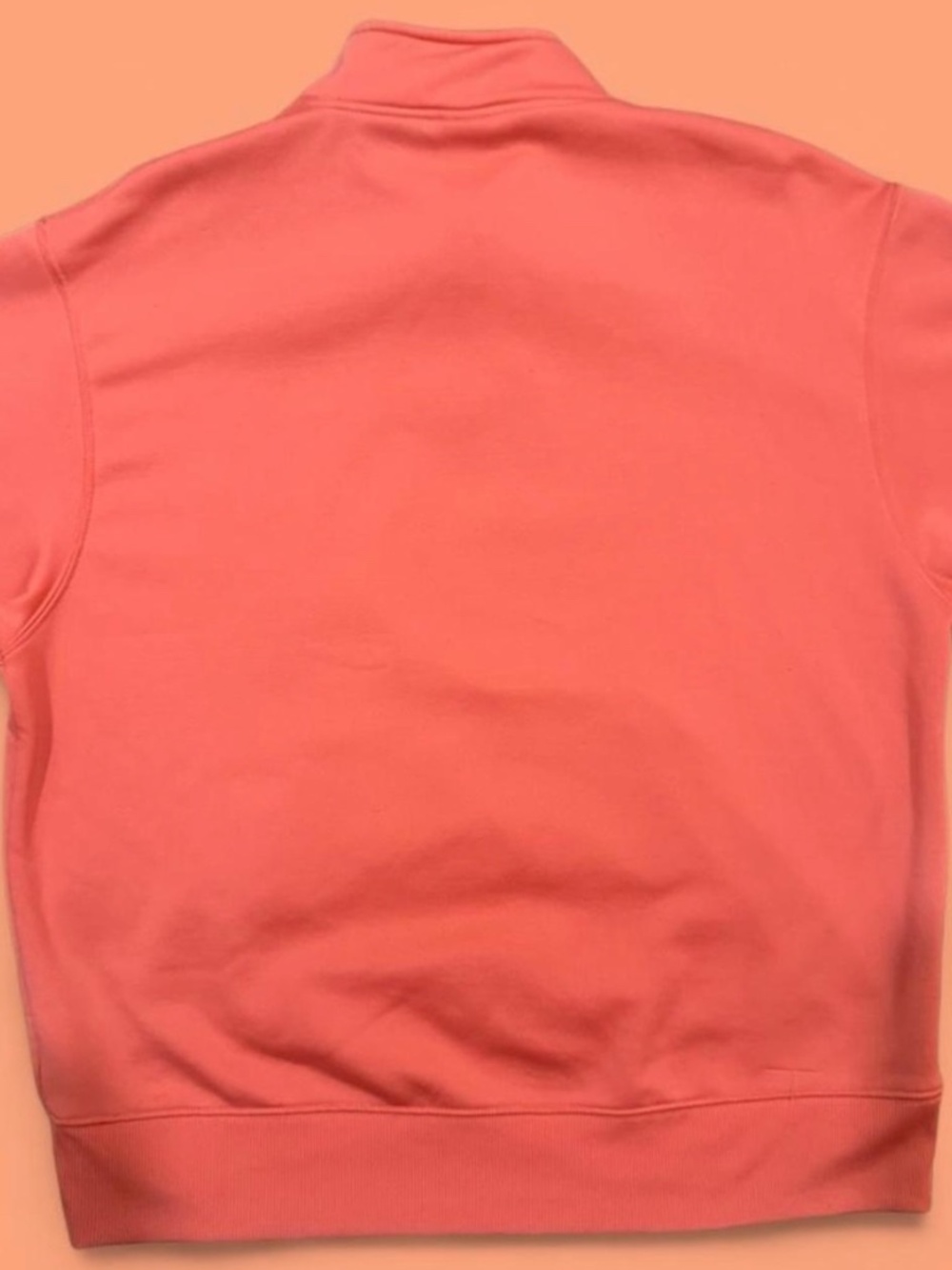 Nike peach quarter zip sweatshirt - Picture 2 of 3